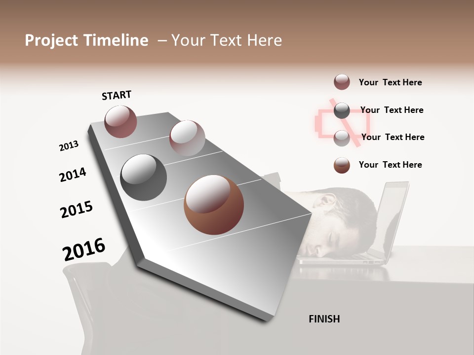 Office One Looking PowerPoint Template
