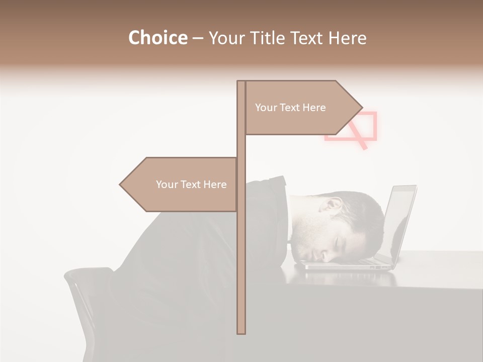 Office One Looking PowerPoint Template