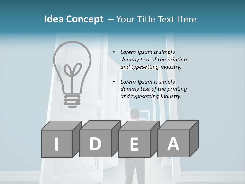 Person Preschool Reading PowerPoint Template