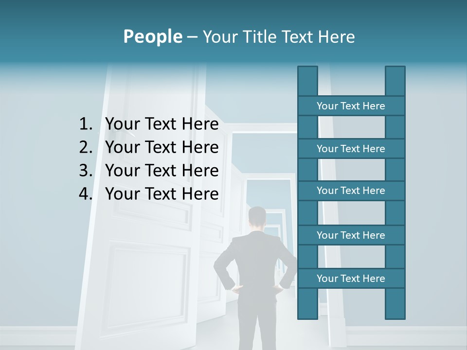 Person Preschool Reading PowerPoint Template