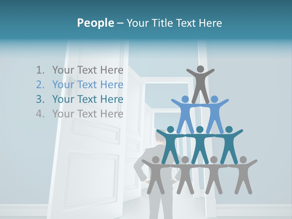 Person Preschool Reading PowerPoint Template