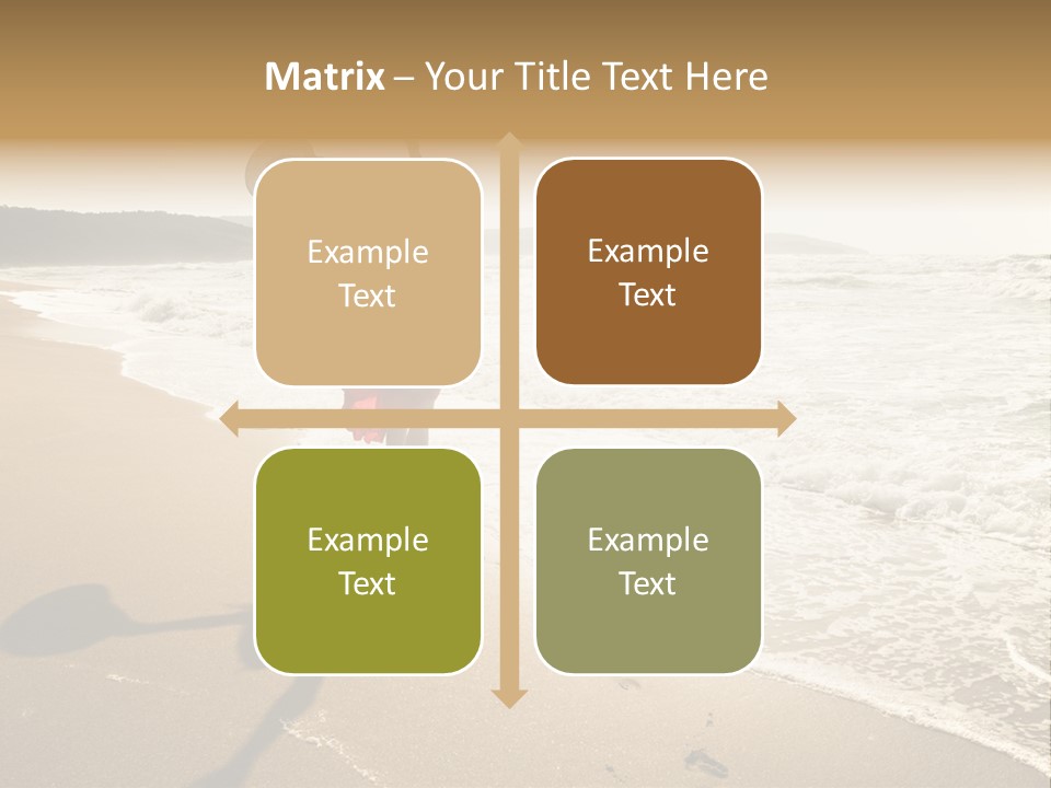 Woman Beautiful Sunlight PowerPoint Template