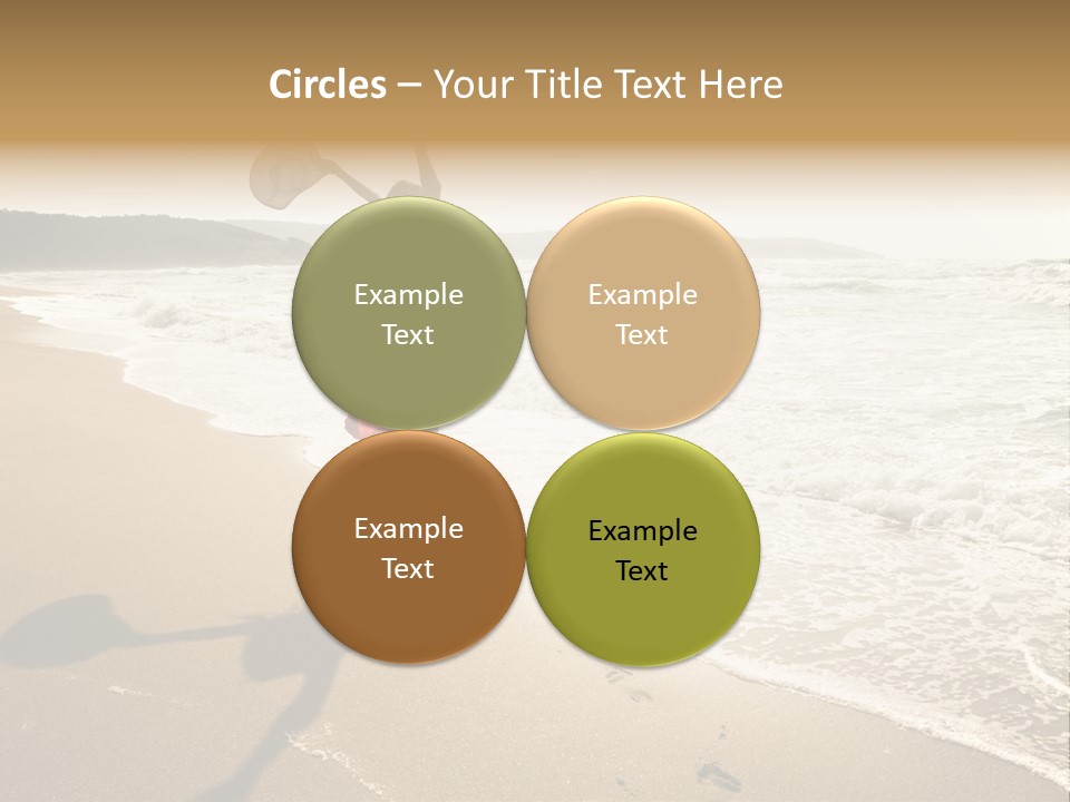 Woman Beautiful Sunlight PowerPoint Template