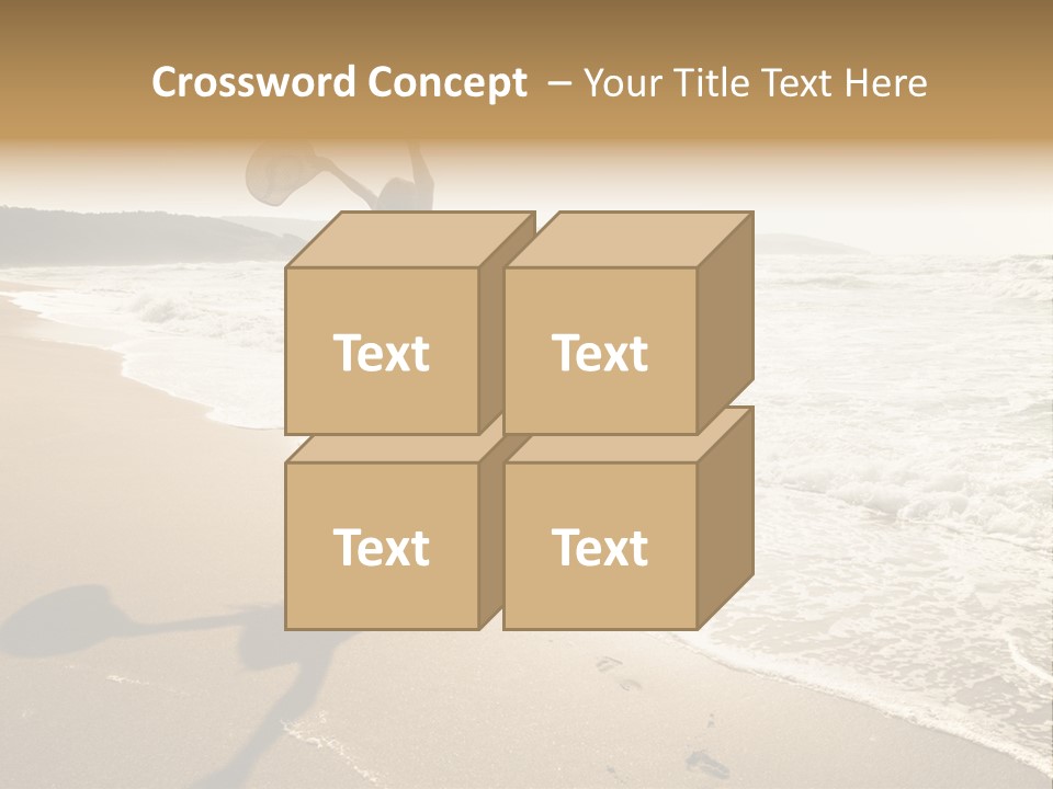 Woman Beautiful Sunlight PowerPoint Template