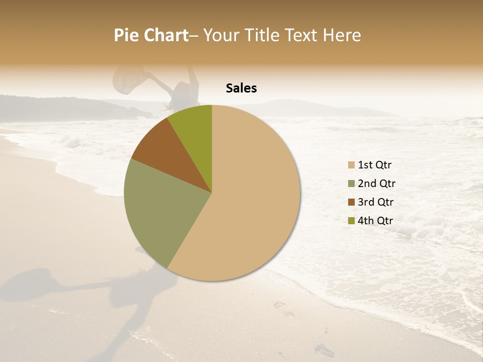 Woman Beautiful Sunlight PowerPoint Template