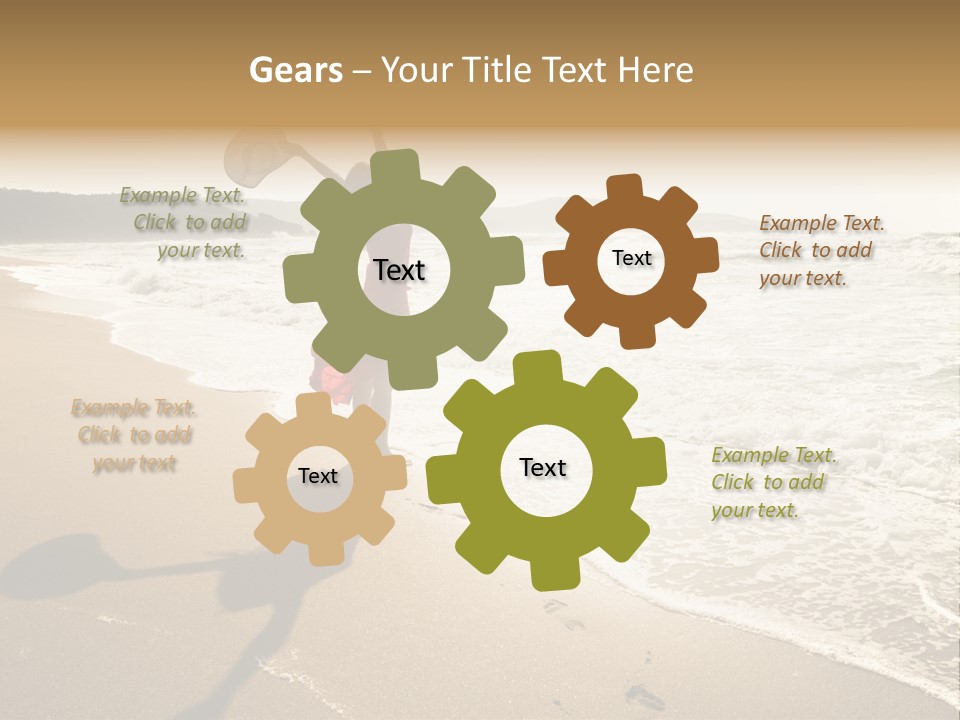 Woman Beautiful Sunlight PowerPoint Template