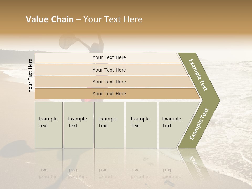 Woman Beautiful Sunlight PowerPoint Template