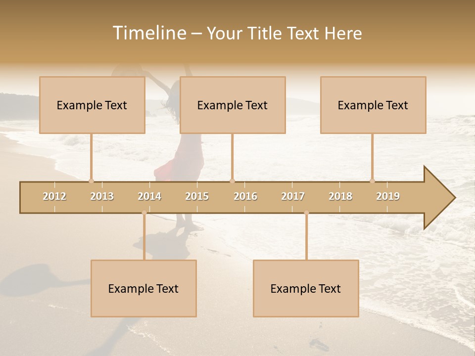 Woman Beautiful Sunlight PowerPoint Template