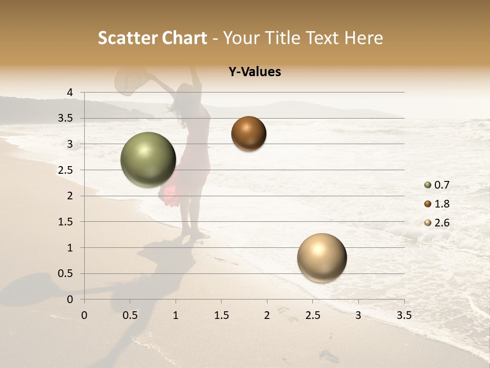 Woman Beautiful Sunlight PowerPoint Template