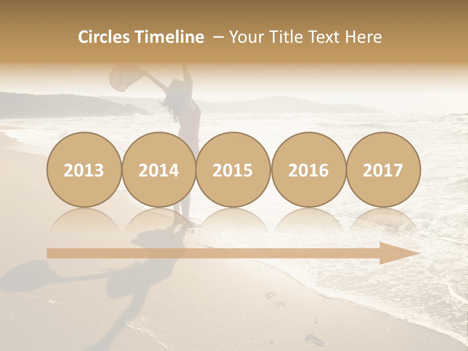 Woman Beautiful Sunlight PowerPoint Template