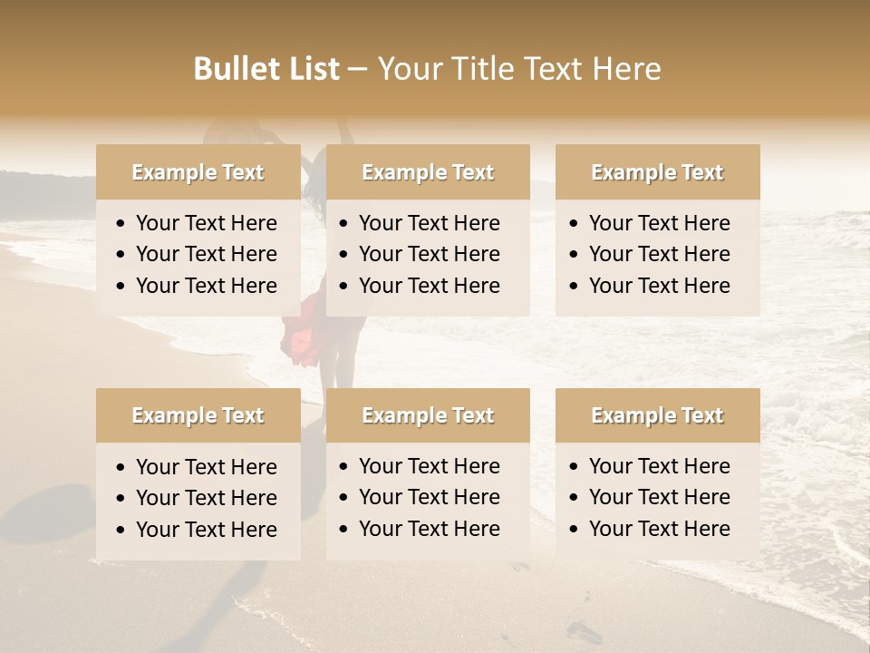 Woman Beautiful Sunlight PowerPoint Template