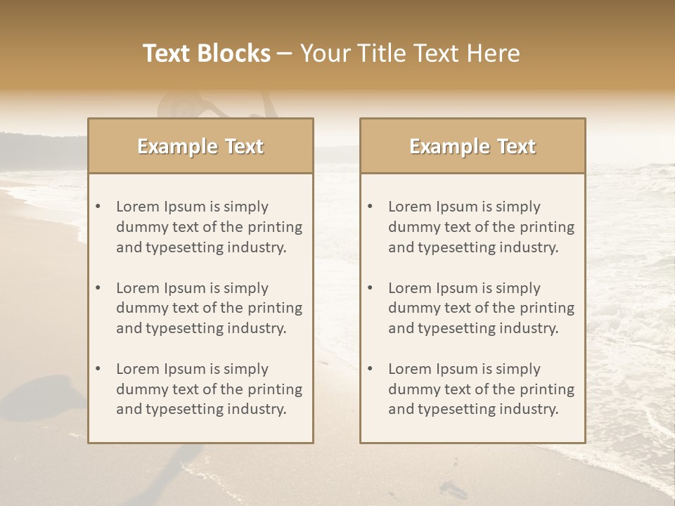 Woman Beautiful Sunlight PowerPoint Template