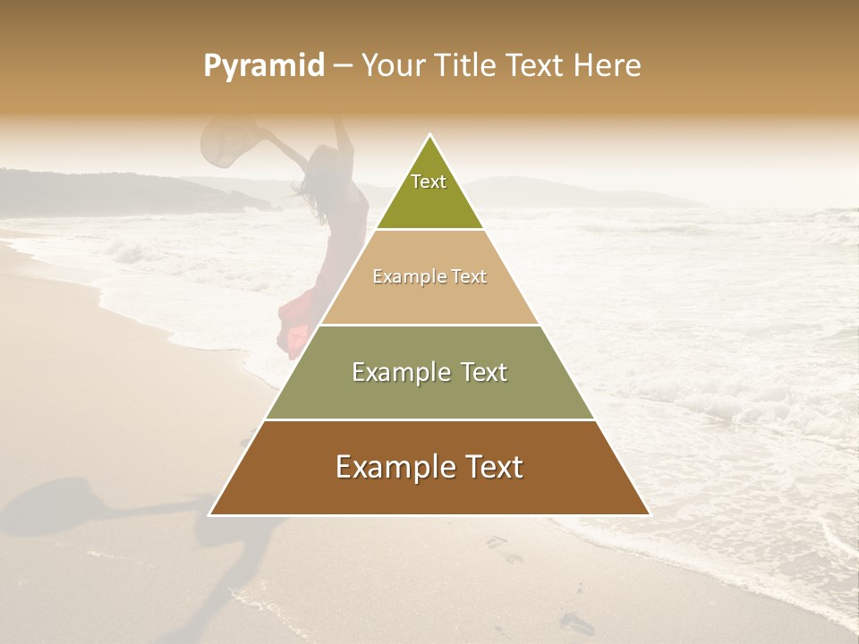 Woman Beautiful Sunlight PowerPoint Template