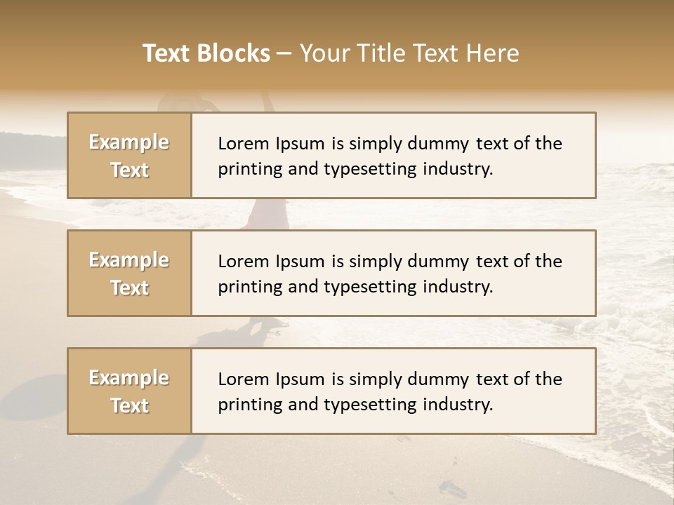 Woman Beautiful Sunlight PowerPoint Template