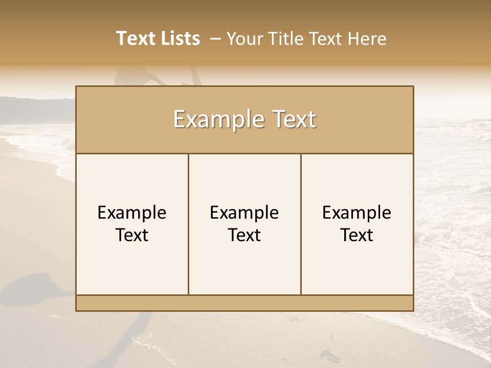 Woman Beautiful Sunlight PowerPoint Template