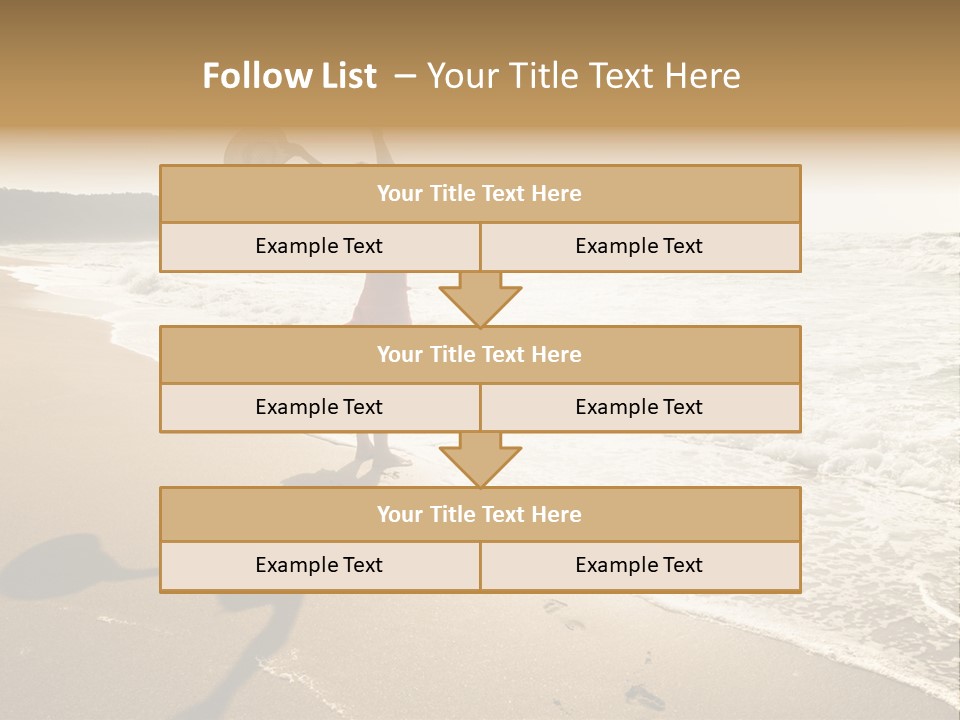 Woman Beautiful Sunlight PowerPoint Template