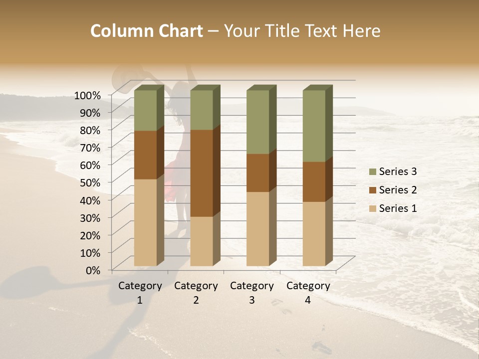 Woman Beautiful Sunlight PowerPoint Template