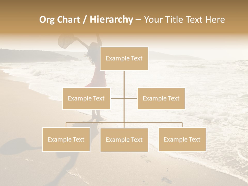 Woman Beautiful Sunlight PowerPoint Template