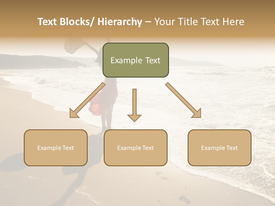 Woman Beautiful Sunlight PowerPoint Template