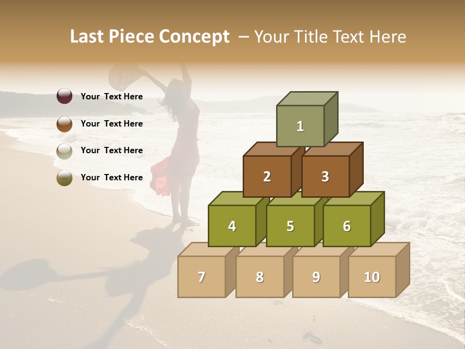 Woman Beautiful Sunlight PowerPoint Template