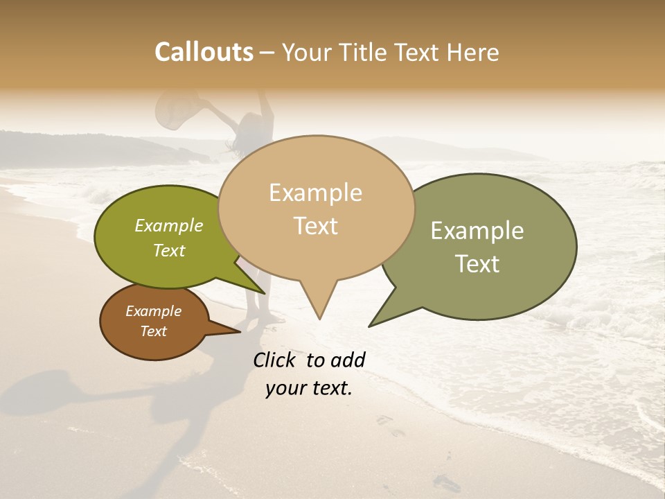 Woman Beautiful Sunlight PowerPoint Template