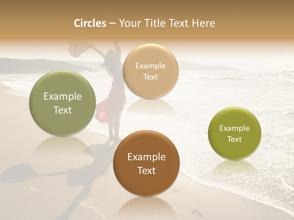 Woman Beautiful Sunlight PowerPoint Template