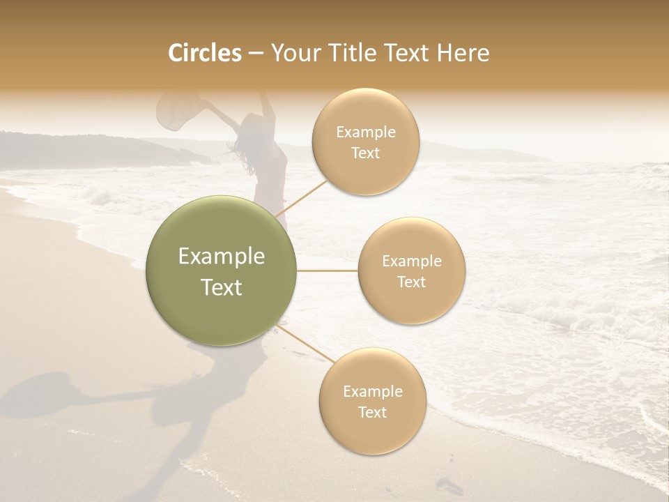 Woman Beautiful Sunlight PowerPoint Template