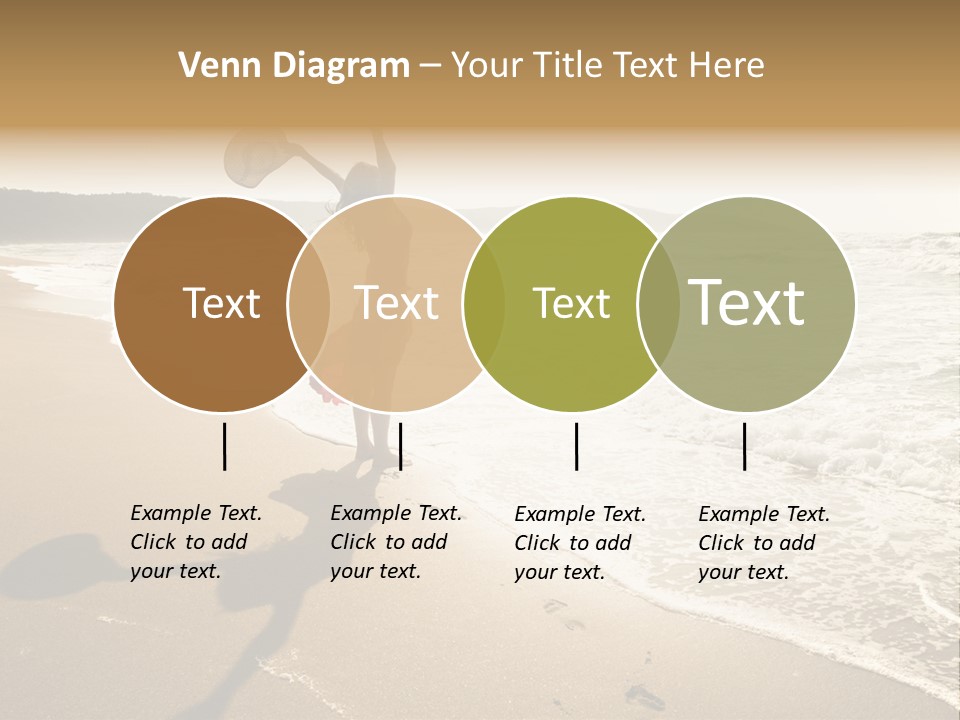 Woman Beautiful Sunlight PowerPoint Template