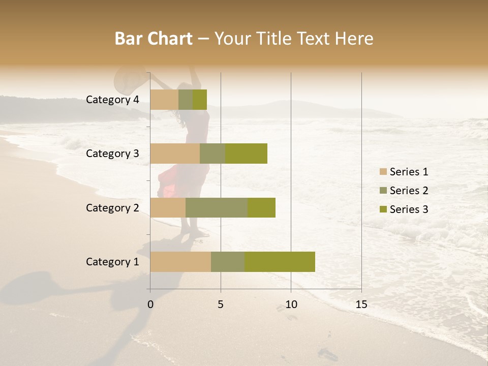 Woman Beautiful Sunlight PowerPoint Template