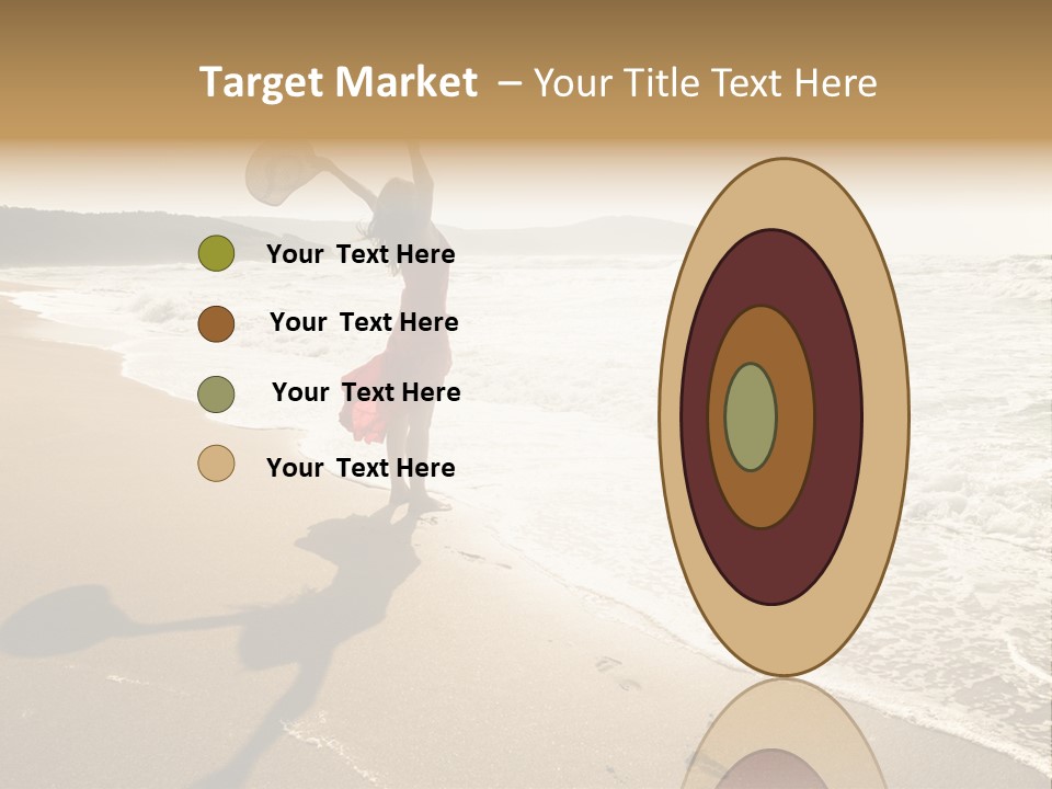 Woman Beautiful Sunlight PowerPoint Template