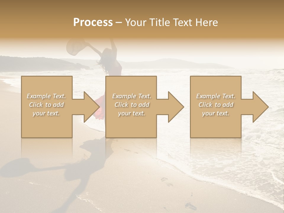 Woman Beautiful Sunlight PowerPoint Template