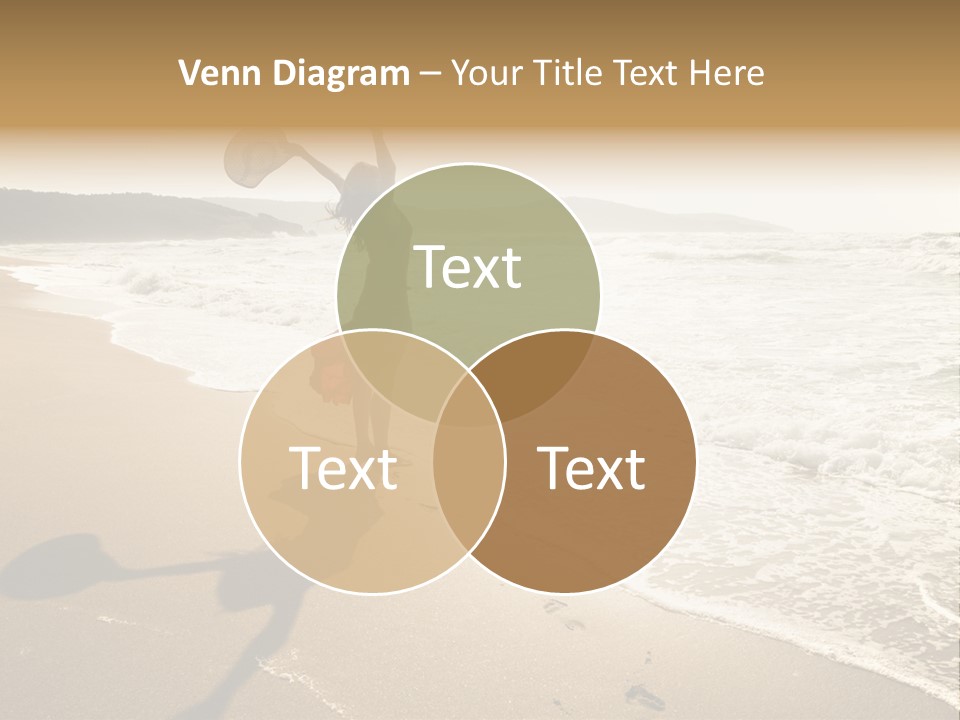 Woman Beautiful Sunlight PowerPoint Template