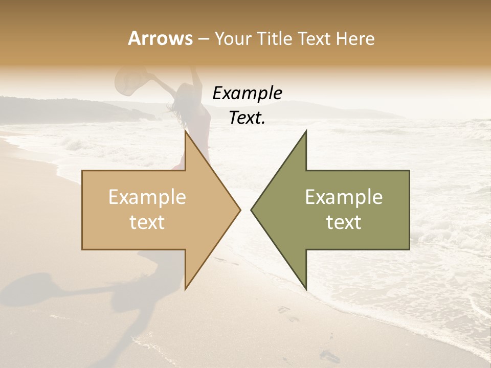 Woman Beautiful Sunlight PowerPoint Template