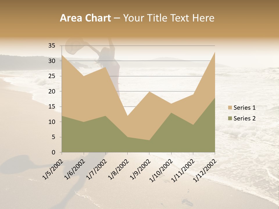 Woman Beautiful Sunlight PowerPoint Template