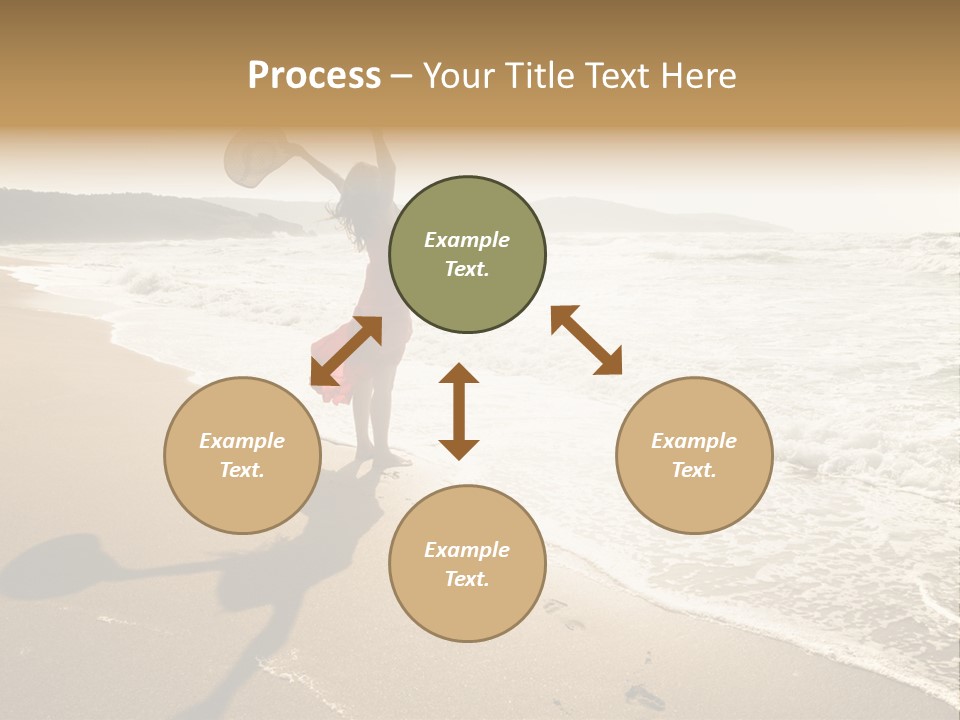 Woman Beautiful Sunlight PowerPoint Template