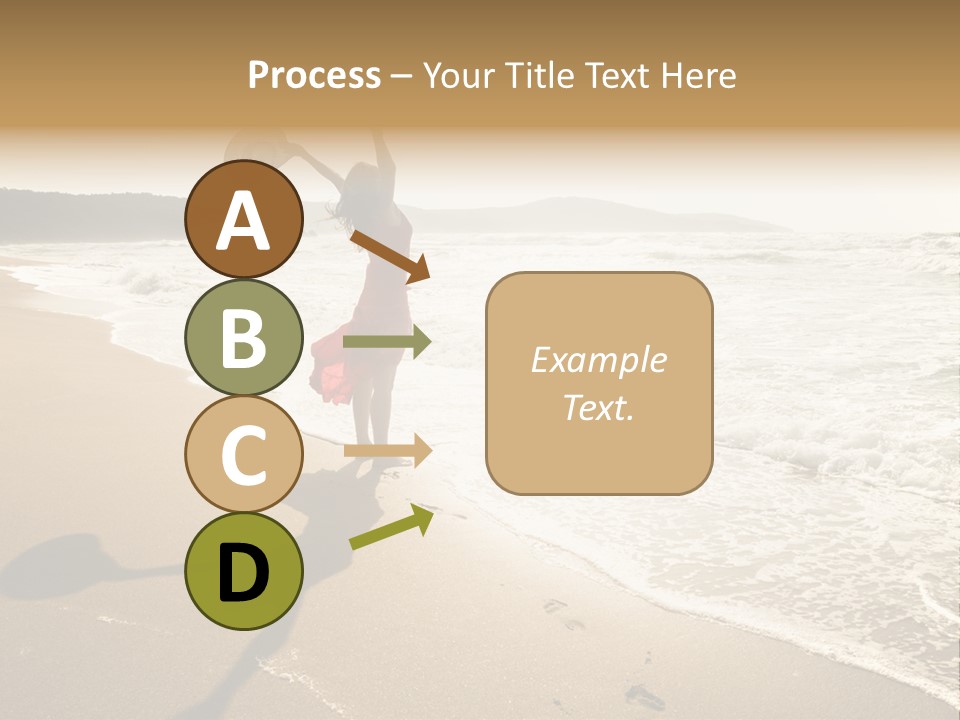 Woman Beautiful Sunlight PowerPoint Template