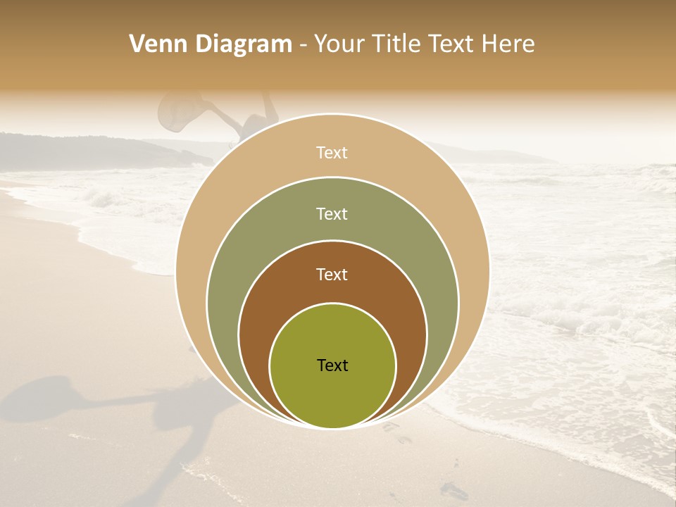 Woman Beautiful Sunlight PowerPoint Template