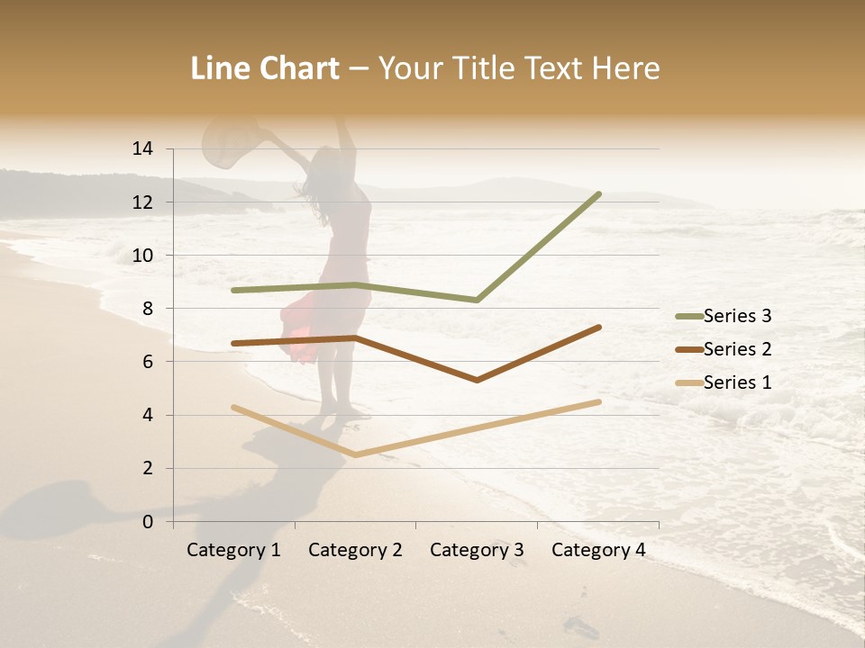 Woman Beautiful Sunlight PowerPoint Template