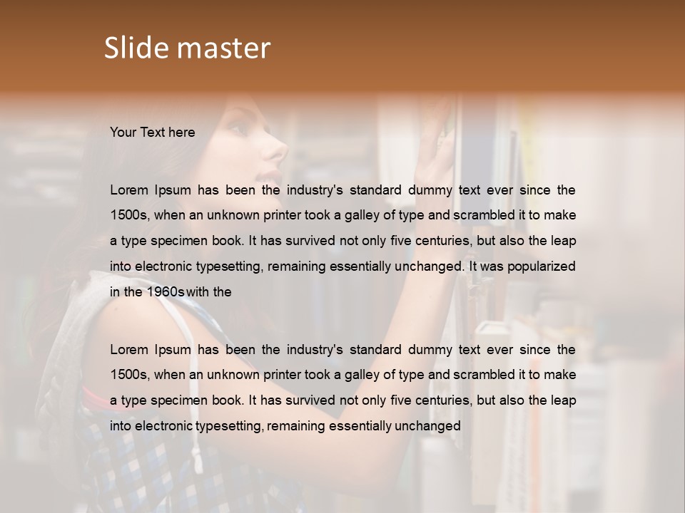 Office One Looking PowerPoint Template