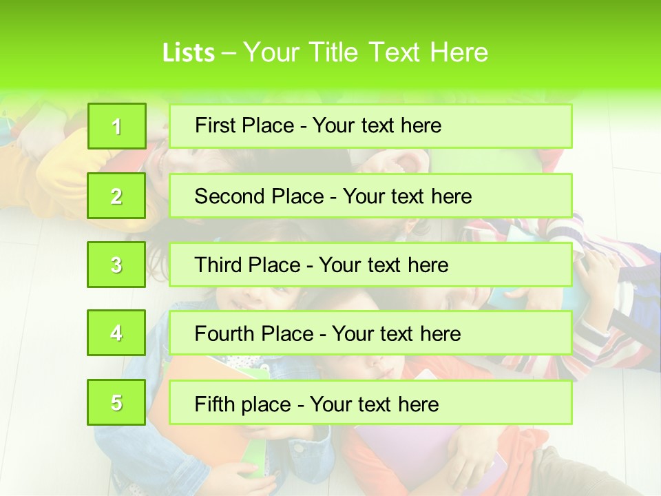 Person Preschool Reading PowerPoint Template