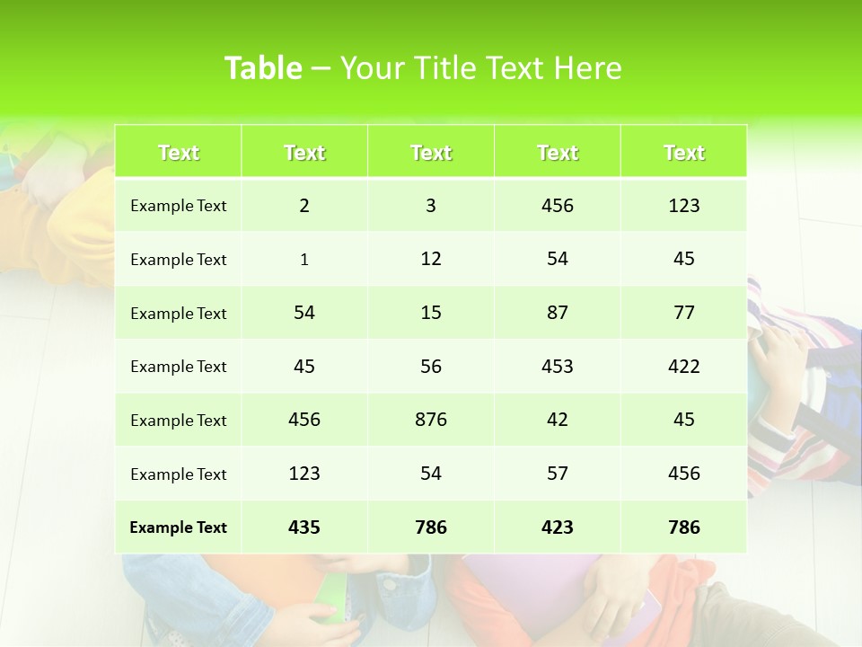 Person Preschool Reading PowerPoint Template