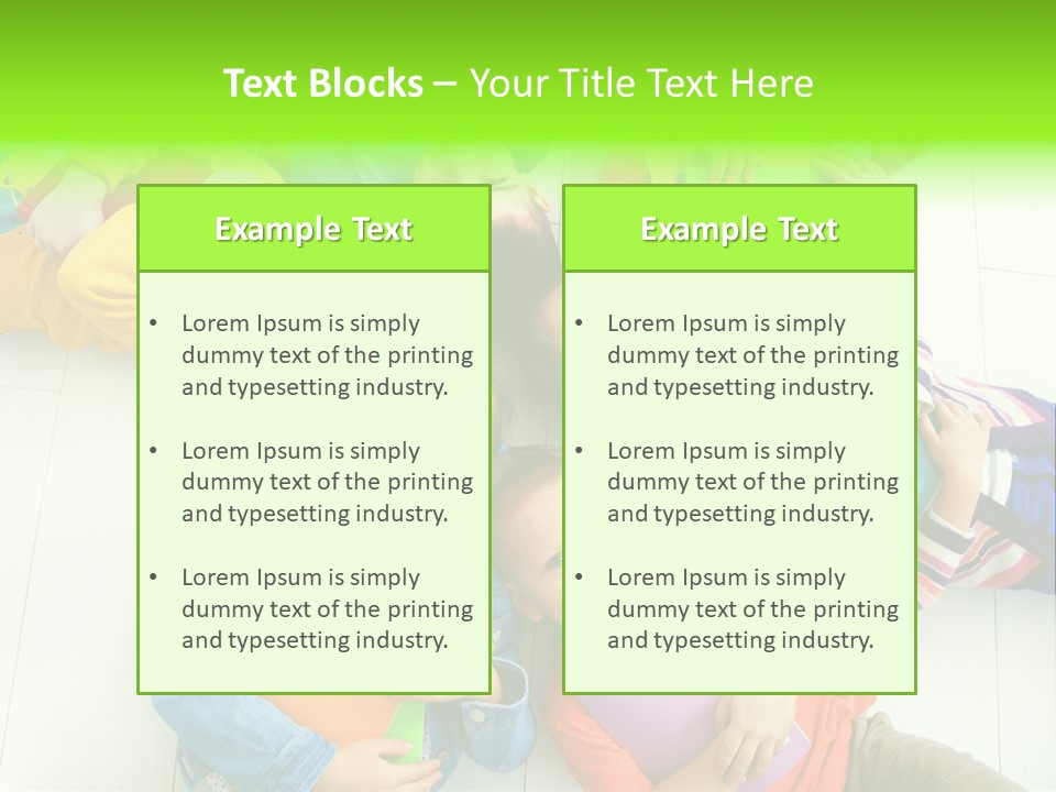 Person Preschool Reading PowerPoint Template