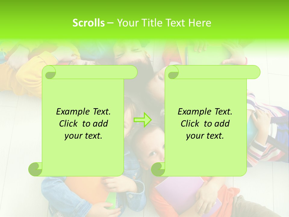 Person Preschool Reading PowerPoint Template