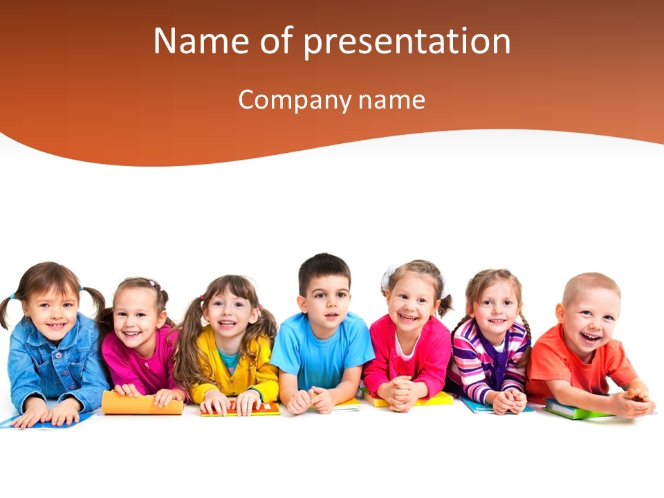 Reading Children Family PowerPoint Template