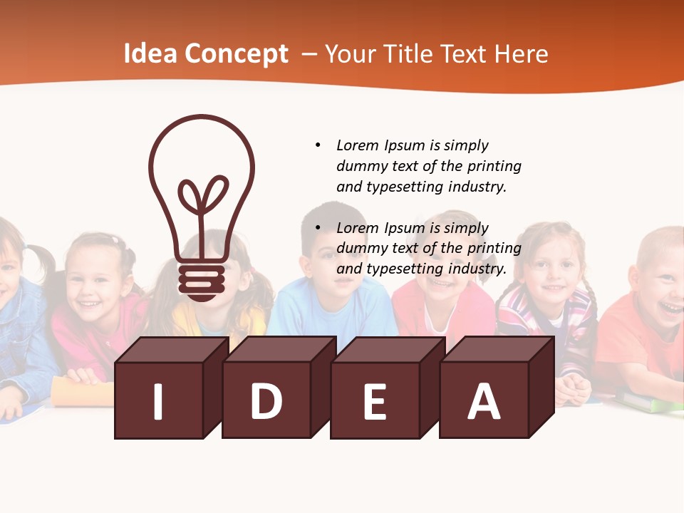 Reading Children Family PowerPoint Template