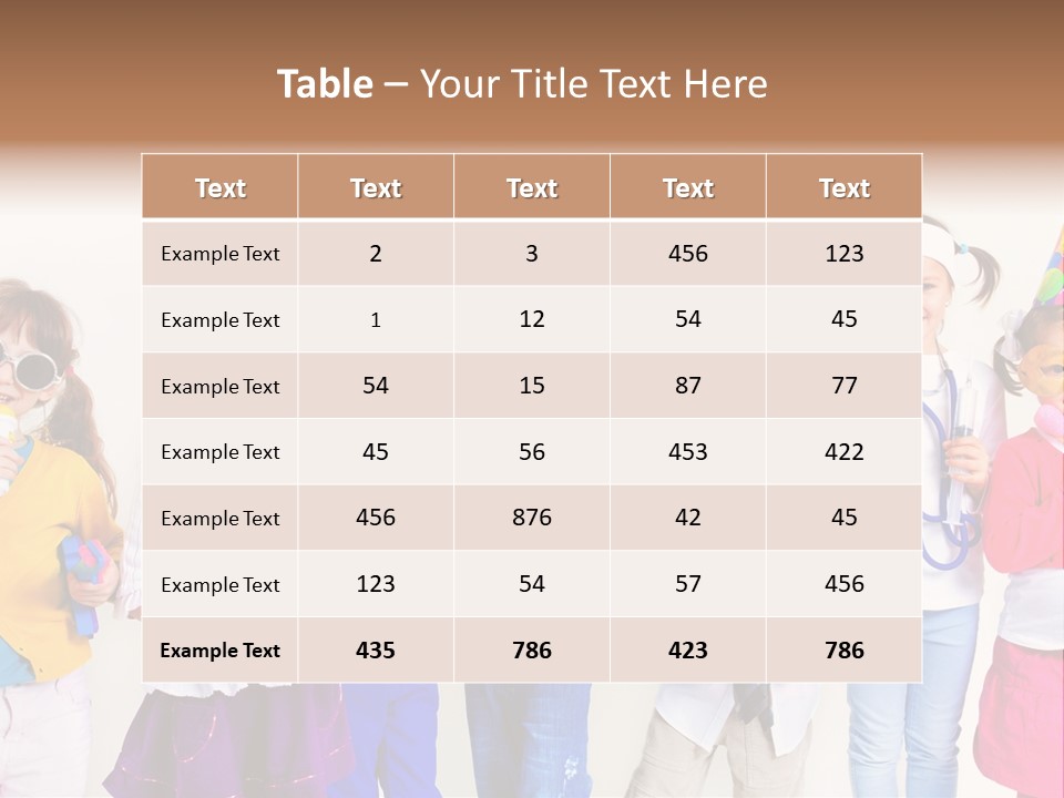 Professional Girl Childhood PowerPoint Template