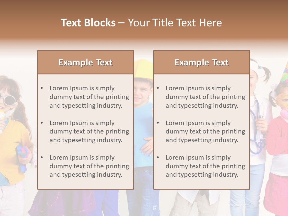 Professional Girl Childhood PowerPoint Template