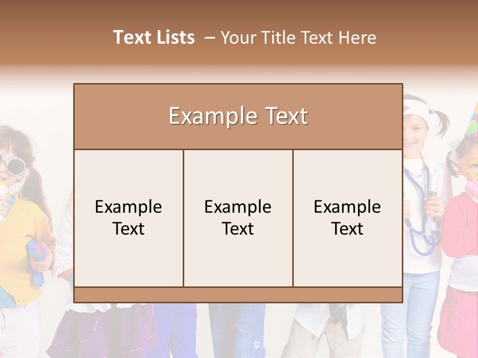 Professional Girl Childhood PowerPoint Template