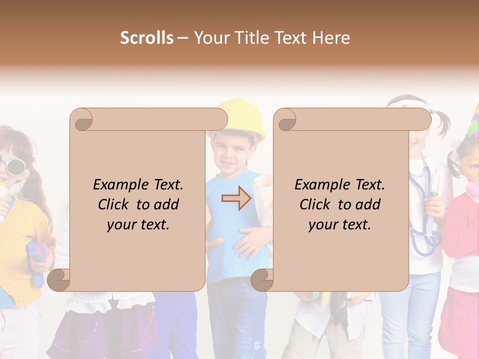 Professional Girl Childhood PowerPoint Template
