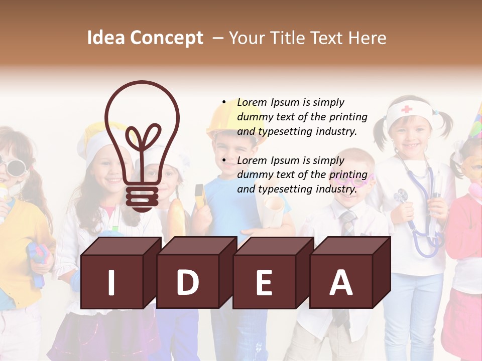 Professional Girl Childhood PowerPoint Template